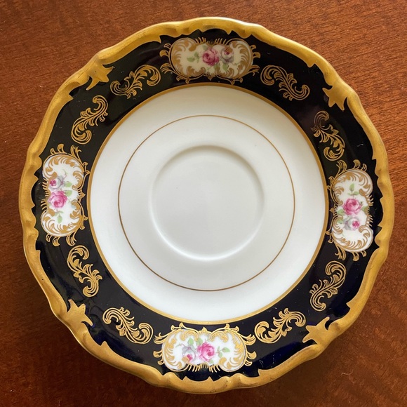 Reichenbach 8159k Echt Kobalt Trio, Floral and Gold Porcelain - Picture 9 of 9